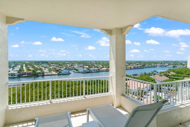 3700 S Ocean Blvd Unit 1210, Highland Beach, FL 33487 - balcony featuring a water view