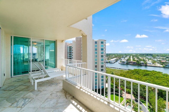 3700 S Ocean Blvd Unit 1210, Highland Beach, FL 33487 - balcony featuring a water view