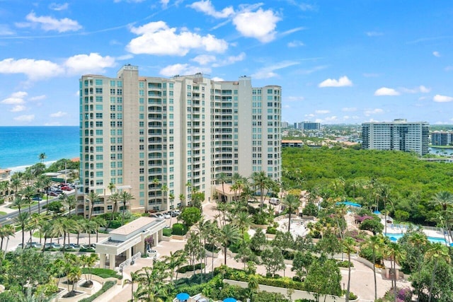 3700 S Ocean Blvd Unit 1210, Highland Beach, FL 33487 - view of property featuring a view of city and a water view