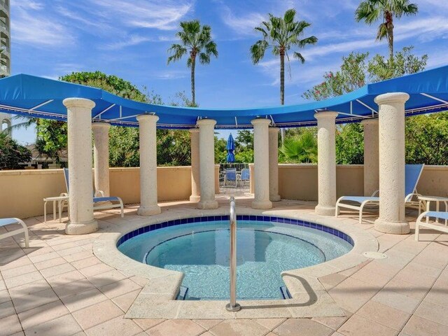 3700 S Ocean Blvd Unit 1210, Highland Beach, FL 33487 - view of swimming pool with a patio and a swimming pool