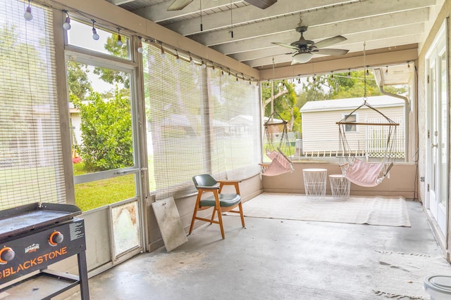 1793 SW 22nd Ter, Okeechobee, FL 34974 - sunroom / solarium with a ceiling fan