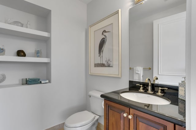 6636 Dana Point Cv, Delray Beach, FL 33446 - bathroom with vanity, toilet, and built in features