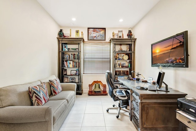 11051 SW Ivory Springs Ln, Port Saint Lucie, FL 34987 - office featuring light tile patterned floors and recessed lighting