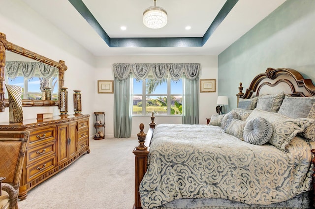11051 SW Ivory Springs Ln, Port Saint Lucie, FL 34987 - bedroom with light carpet and a raised ceiling