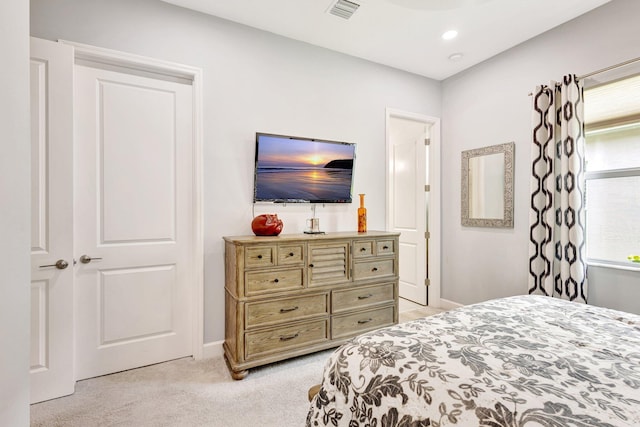 11051 SW Ivory Springs Ln, Port Saint Lucie, FL 34987 - bedroom with light carpet, baseboards, and recessed lighting