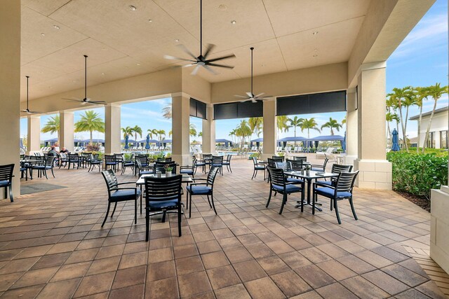 11051 SW Ivory Springs Ln, Port Saint Lucie, FL 34987 - view of patio with ceiling fan