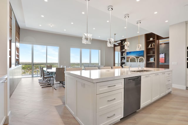 1 N Ocean Blvd Unit Ph05, Pompano Beach, FL 33062 - kitchen with dishwasher, a chandelier, a sink, plenty of natural light, and recessed lighting