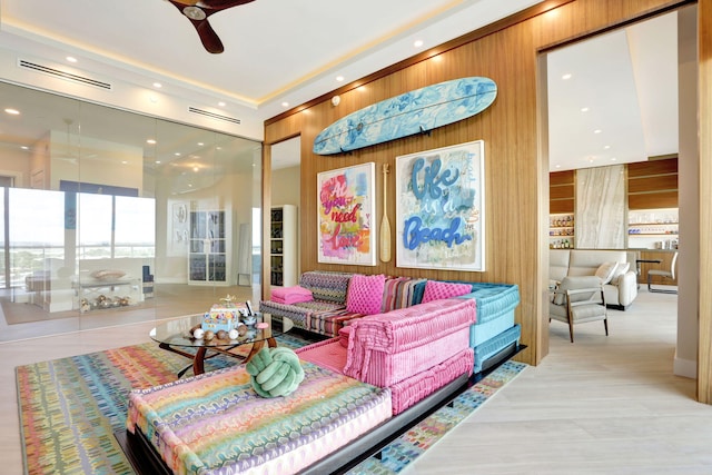 1 N Ocean Blvd Unit Ph05, Pompano Beach, FL 33062 - building lobby with wooden walls and recessed lighting