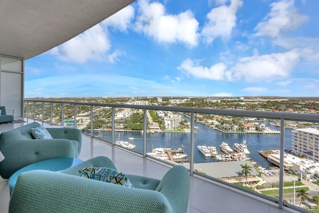 1 N Ocean Blvd Unit Ph05, Pompano Beach, FL 33062 - balcony with a water view and view of marina