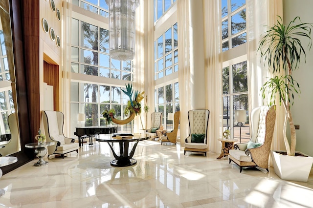 1 N Ocean Blvd Unit Ph05, Pompano Beach, FL 33062 - community lobby featuring a high ceiling