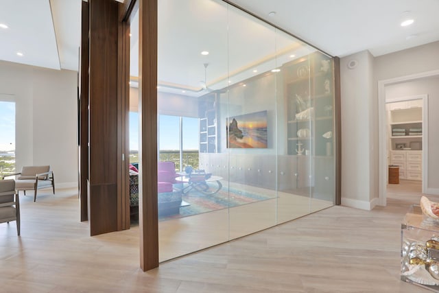 1 N Ocean Blvd Unit Ph05, Pompano Beach, FL 33062 - hallway with baseboards and wood finished floors