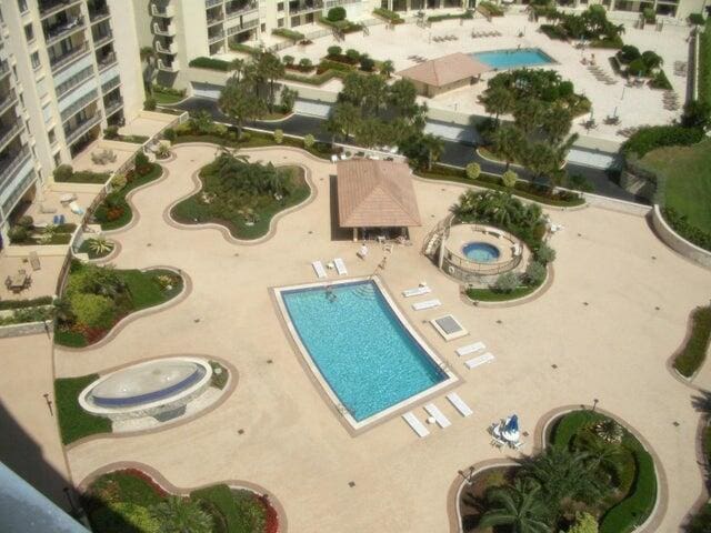 300 Ocean Trail Way Unit 1302, Jupiter, FL 33477 - aerial view of property's location featuring a pool area