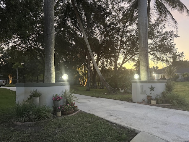 16673 75th Way N, Palm Beach Gardens, FL 33418 - view of green lawn featuring driveway
