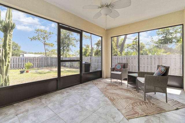 1649 Talbott St SE, Palm Bay, FL 32909 - sunroom / solarium with ceiling fan