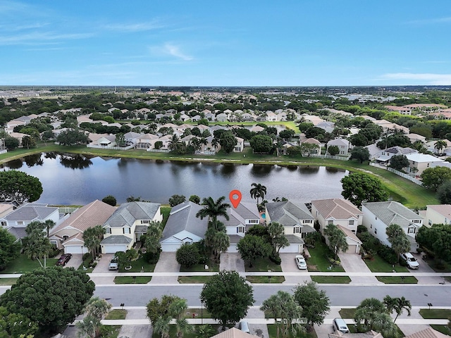 123 Canterbury Pl, Royal Palm Beach, FL 33414 - aerial perspective of suburban area featuring a nearby body of water