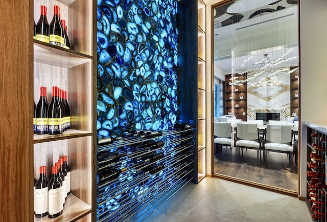 526 N Ocean Blvd, Delray Beach, FL 33483 - wine area with tile patterned floors
