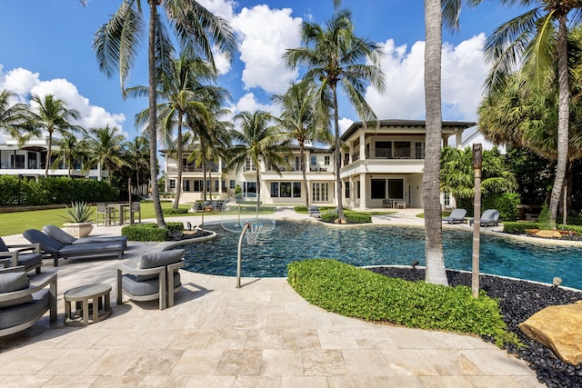 526 N Ocean Blvd, Delray Beach, FL 33483 - swimming pool featuring a patio area