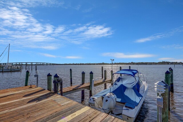 1858 SW Palm City Rd Unit 205, Stuart, FL 34994 - dock with a water view