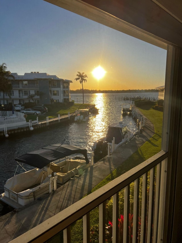 1858 SW Palm City Rd Unit 205, Stuart, FL 34994 - water view featuring a dock