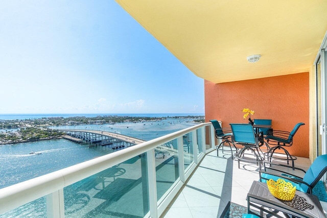 2640 Lake Shore Dr Unit 2307, Riviera Beach, FL 33404 - balcony with a water view