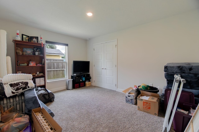 517 SW Cherryhill Rd, Port Saint Lucie, FL 34953 - carpeted living area with baseboards