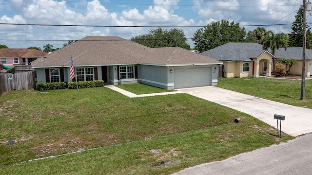 517 SW Cherryhill Rd, Port Saint Lucie, FL 34953 - ranch-style house with a garage, driveway, and stucco siding