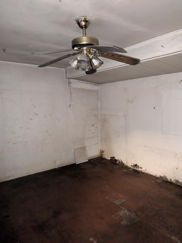 3900 Kenas St, West Palm Beach, FL 33403 - basement with ceiling fan