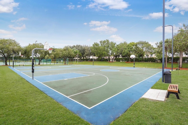 7216 Copperfield Cir, Lake Worth, FL 33467 - view of basketball court with community basketball court and a yard