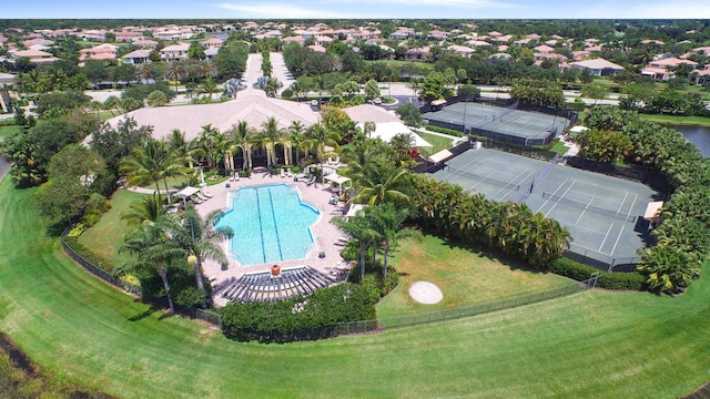 101 Sedona Way, Palm Beach Gardens, FL 33418 - aerial view of property and surrounding area featuring a pool area and nearby suburban area