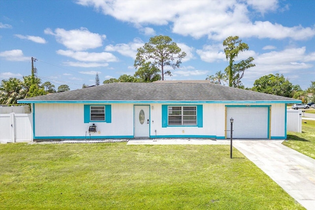 1430 SE Ocean Ln, Port Saint Lucie, FL 34983 - ranch-style house featuring an attached garage, concrete driveway, and a shingled roof