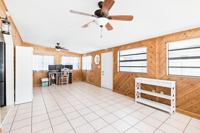 1430 SE Ocean Ln, Port Saint Lucie, FL 34983 - living area featuring wooden walls and ceiling fan
