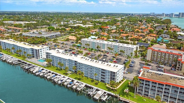 104 Paradise Harbour Blvd Unit 104, North Palm Beach, FL 33408 - aerial view of a nearby body of water and apartment complex / building