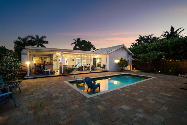 1222 N Palmway, Lake Worth Beach, FL 33460 - view of pool with a patio area and outdoor lounge area