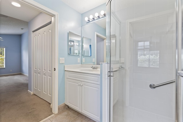 2683 SW Marquis Ter, Stuart, FL 34997 - full bathroom featuring a shower stall and vanity
