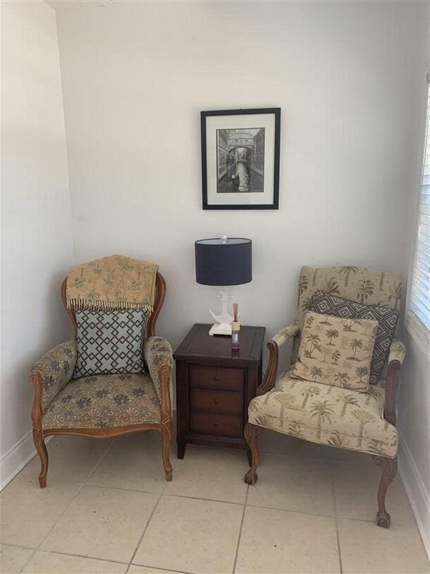 723 N Federal Hwy, Lake Worth Beach, FL 33460 - sitting room featuring baseboards and tile patterned floors