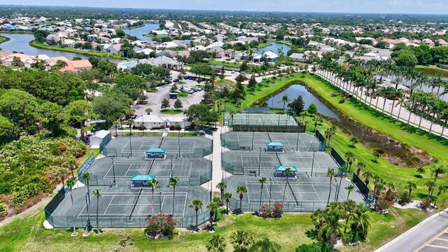107 NW Summerville Ct, Port Saint Lucie, FL 34986 - aerial perspective of suburban area with a large body of water