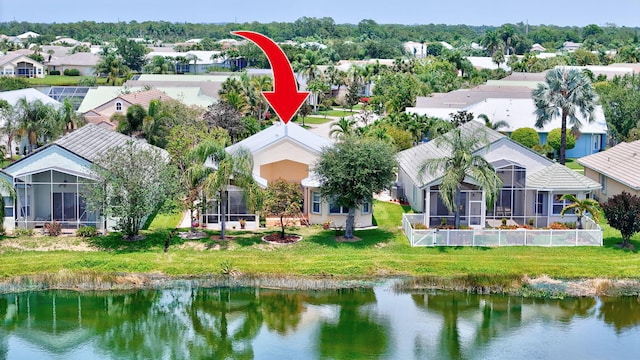 107 NW Summerville Ct, Port Saint Lucie, FL 34986 - aerial view of residential area featuring a large body of water