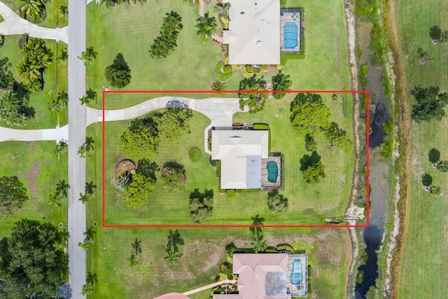 4575 SW Bimini Cir S, Palm City, FL 34990 - aerial view of property's location featuring property parcel outlined