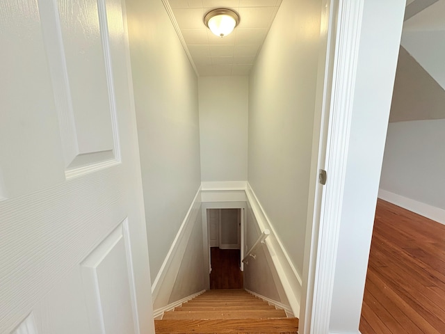 307 4th St, Lake Park, FL 33403 - stairway with wood finished floors