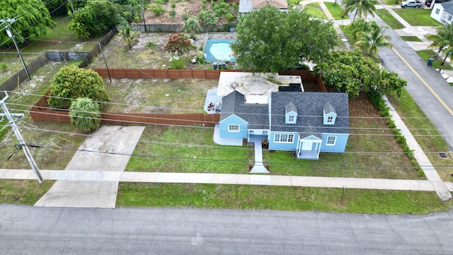 307 4th St, Lake Park, FL 33403 - view from above of property with a pool