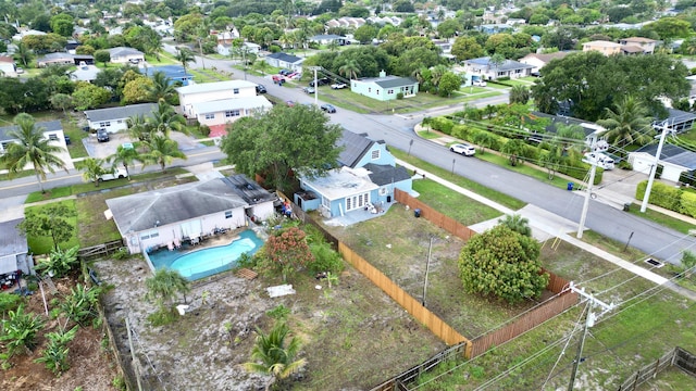 307 4th St, Lake Park, FL 33403 - aerial view of residential area featuring a pool
