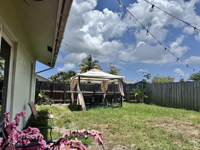 8700 NW 46th Ct, Lauderhill, FL 33351 - view of yard featuring a gazebo