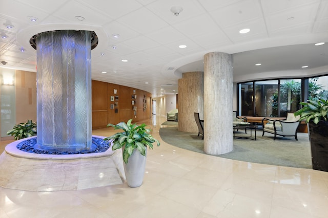 3000 N Ocean Dr Unit 4-D, Singer Island, FL 33404 - building lobby featuring recessed lighting