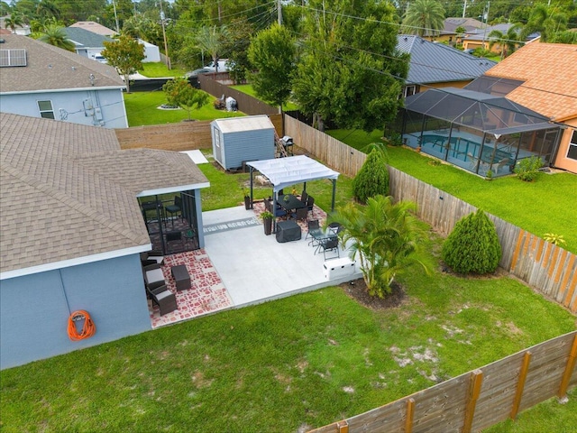 3313 SW Ludlow St, Port Saint Lucie, FL 34953 - view of yard with a patio, a gazebo, and a residential view