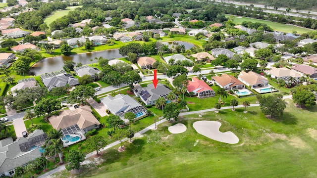 2703 SW Glenmoor Way, Palm City, FL 34990 - aerial view of property and surrounding area featuring nearby suburban area and a nearby body of water