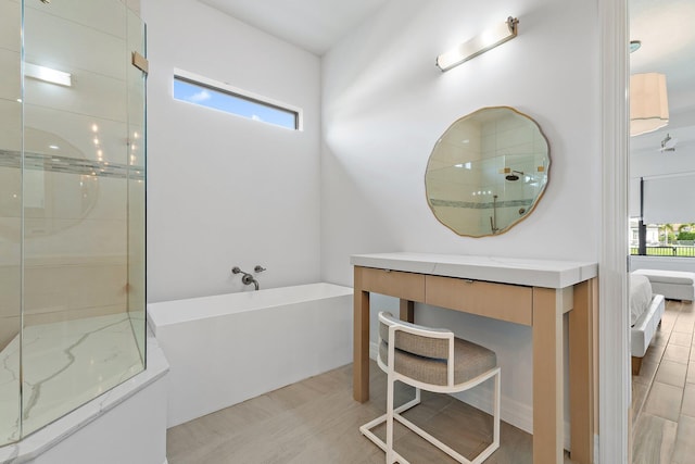 515 Sonoma Isles Cir, Jupiter, FL 33478 - ensuite bathroom featuring a soaking tub, vanity, and a shower