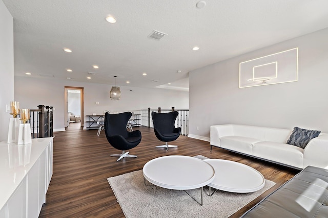 515 Sonoma Isles Cir, Jupiter, FL 33478 - living area with dark wood-style flooring, recessed lighting, and baseboards