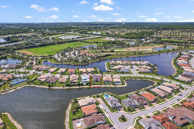 515 Sonoma Isles Cir, Jupiter, FL 33478 - aerial overview of property's location featuring nearby suburban area and a nearby body of water