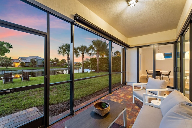 515 Sonoma Isles Cir, Jupiter, FL 33478 - sunroom featuring a water view