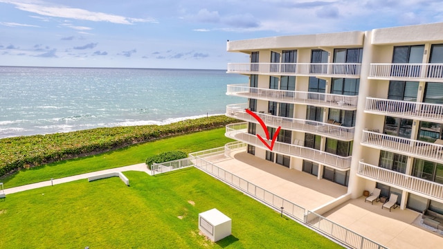 3300 S Ocean Blvd Unit 103S, Palm Beach, FL 33480 - water view with nearby beach